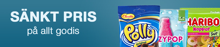 Sänkta priser på godis