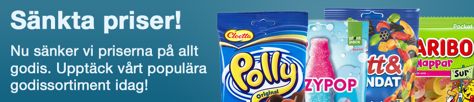 Sänkta priser på godis