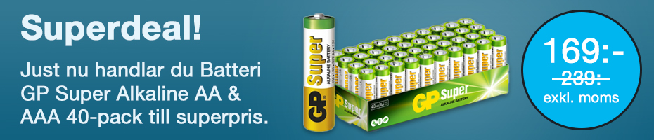 Rabatt på batterier