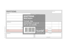Kvittens A65 2x50 blad