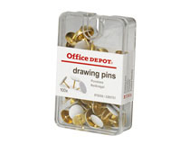 Häftstift Drawing pins vit 100st/ask