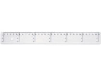 Linjal Plast tvärgående 30cm
