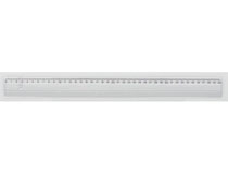 Linjal transparent plast 40cm