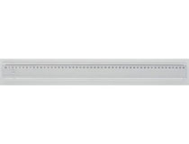 Linjal transparent plast 50cm