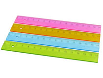Linjal transparent sorterade färger 15cm