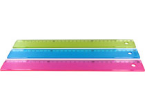 Linjal transparent sorterade färger 30cm