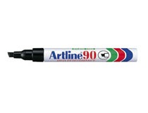 Märkpenna Artline 90 snedskuren svart 12st/fp