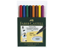 OH-penna/märkpenna Faber-Castell Multimark 1513 F 8st/set