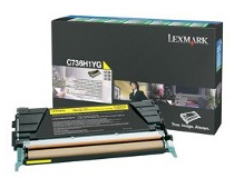 Toner Lexmark C736H1YG gul