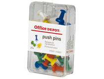 Kartnålar Push pins blandade färger 25st/fp