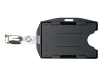 Korthållare CardKeep dubbel med clips 10st/fp