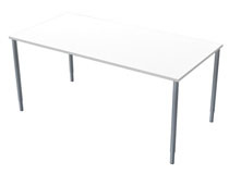 Skrivbord fast 1600x800 vit