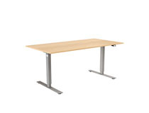 Skrivbord Brizley Bas höj-/sänkbart 1200x800 björk