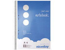 Kollegieblock Niceday A4 60g linjerat 5st/fp