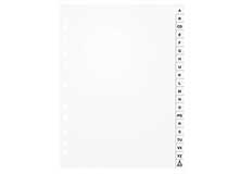 Pärmregister vit PP A4 A-Ö 10st/fp
