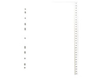Pärmregister vit PP A4 1-31 10st/fp