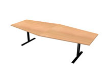 Konferensbord T-fot 280x120x80cm bok