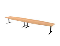 Konferensbord T-fot 560x120x80cm bok