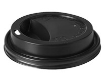 Lock till bägare Izza 24cl svart 100st/rör