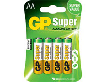 Batteri GP Ultra Alkaline AA/LR6 4st/fp