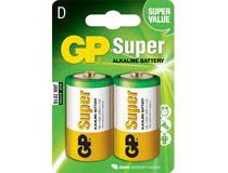 Batteri GP Ultra Alkaline D/LR20 2st/fp