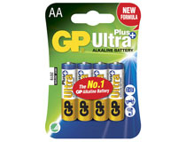 Batteri GP Ultra Plus Alkaline AA/LR6 4st/fp