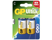 Batteri GP Ultra Plus Alkaline C/LR14 2st/fp