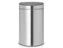 Soptunna Brabantia Touchbin matt stål 40l