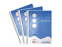 Kollegieblock Niceday A4 60g linjerat 3st/fp