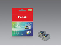 Bläckpatron Canon BCI-16C färg 2/förpackning