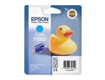 Bläckpatron Epson T0552 290 sidor cyan