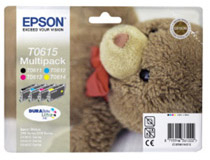 Bläckpatron Epson T0615 250 sidor 4st/fp