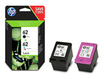 Bläck HP No62 CMYK N9J71AE 2st/fp
