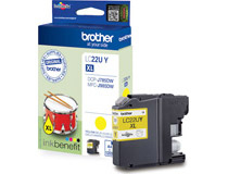 Bläck Brother LC22UY 1,2k gul