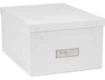 Förvaringsbox Gustav vit