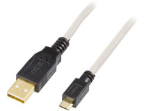 USB-kabel 2.0 A - Micro B (ha-ha) 1m