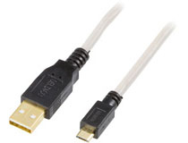 USB-kabel 2.0 A - Micro B (ha-ha) 2m
