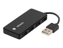 USB-hubb Deltaco 4xUSB 2.0