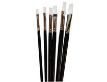 Polyesterpensel platt stl.4 12st/fp